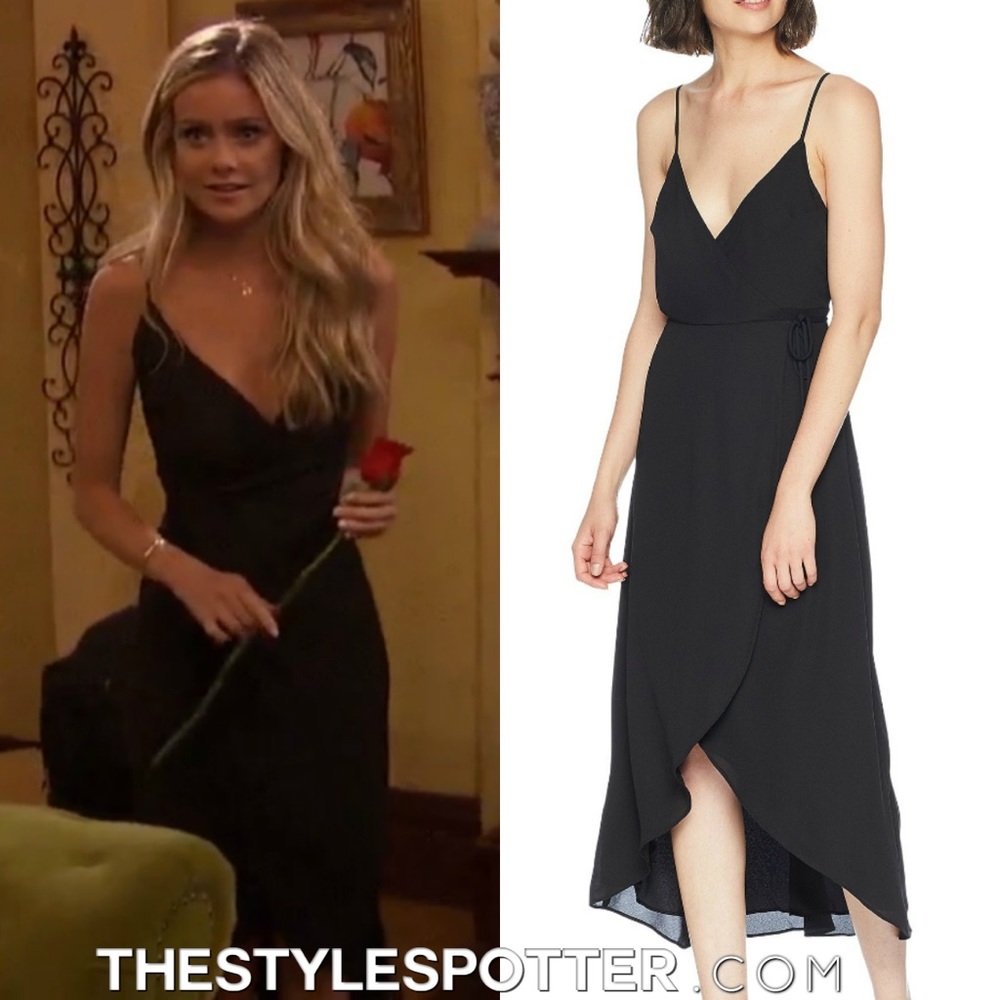 Show Me Your Mumu Black wrap dress